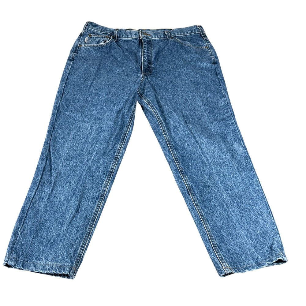 Carhartt B46 DST Relaxed Fit Jeans Mens 40x30 Blue Denim Made in USA Workwear